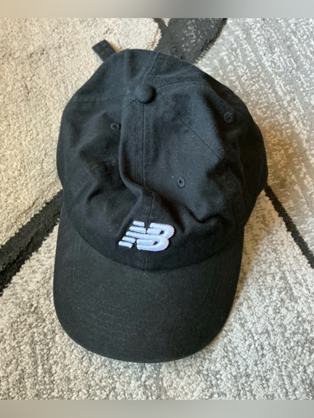 New Balance Logo Black Cotton Hat Cap